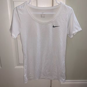 Women’s white Nike athletic top